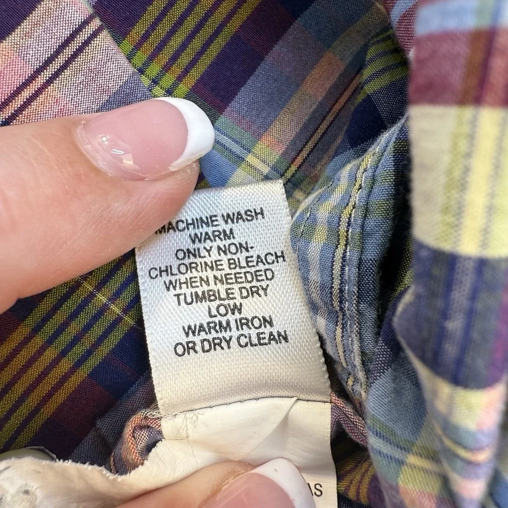 Banana Republic Men's Shirt Sz XL 17/17.5 Long Sleeve‎ Button Down Plaid